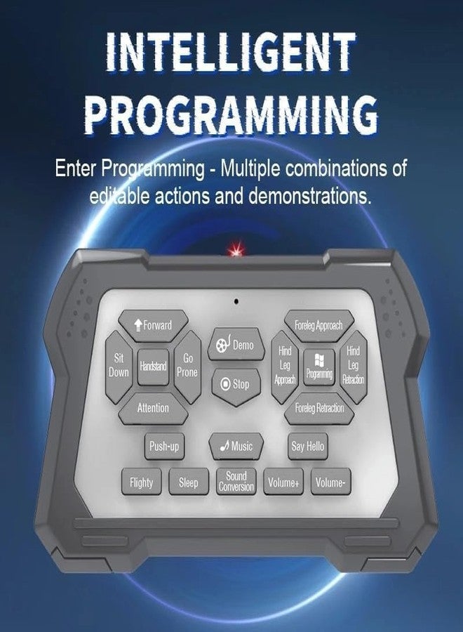 RABJET كلب روبوت رابجيت للأطفال، روبوت قابل لإعادة الشحن يعمل بجهاز تحكم عن بعد، كلب روبوت مبرمج يؤدي حركات بهلوانية، يغني ويرقص ويتفاعل باللمس، لعبة كلب روبوت للأولاد من عمر 5 سنوات فما فوق، هدية مثالية لأعياد الميلاد، لون أحمر (كلب حركات بهلوانية أحمر) للعب - Image 3